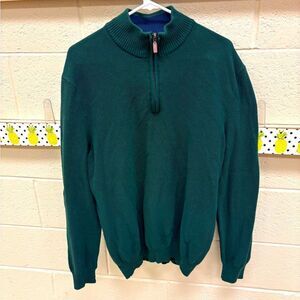 Men's Green Half-Zip Sweater by Club Room